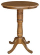 30" Round Top Pedestal Table, Pecan
