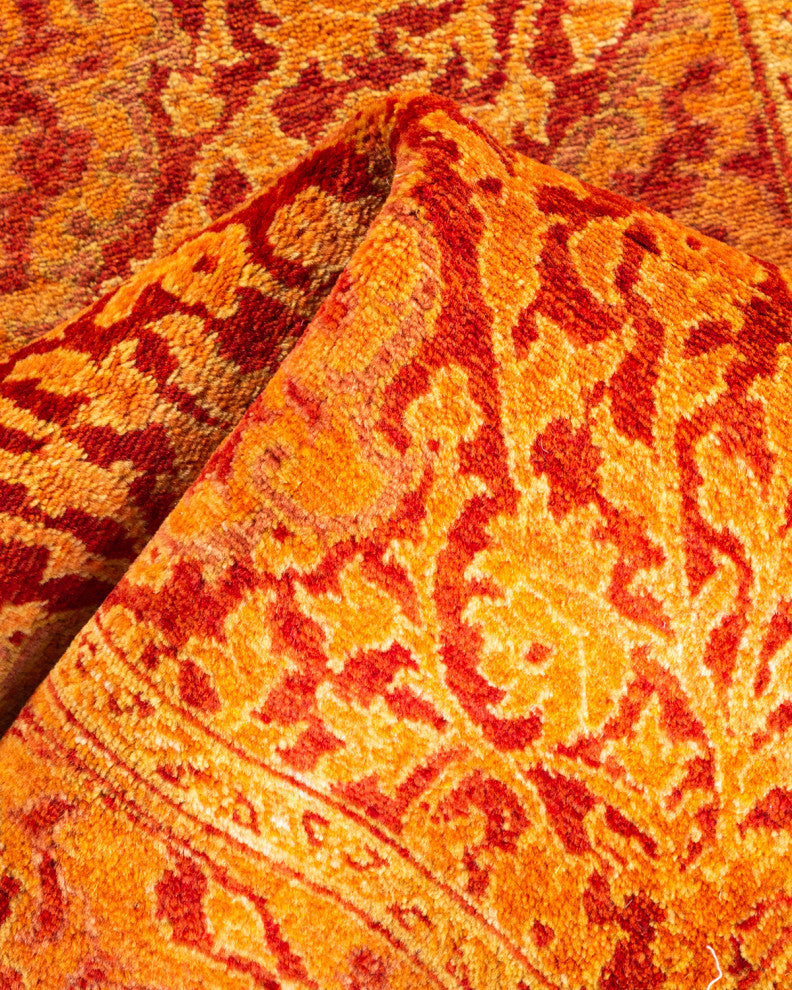 Mogul, One-of-a-Kind Hand-Knotted Area Rug Orange, 2'6"x15'10"