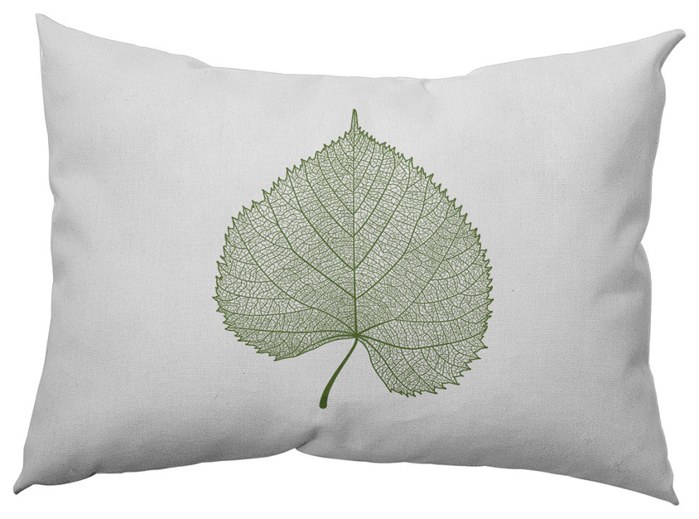 Leaf Study Accent Pillow, Scallion, 14"x20"