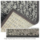 Cambridge II Soft Scroll Loop Indoor Area Rug, Sorrell SQ 9'x9'