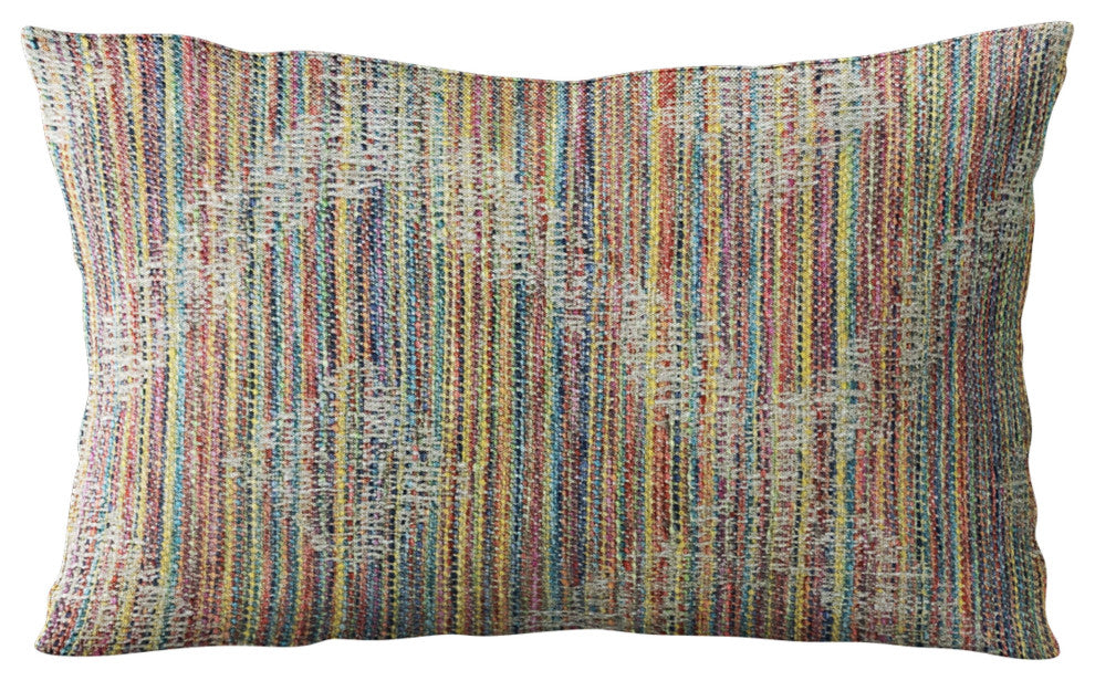 Plutus Multi-Color Diamond Abstract Luxury Throw Pillow, 20"x26"