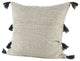 Beige And Dark Green Dotted Pillow Cover