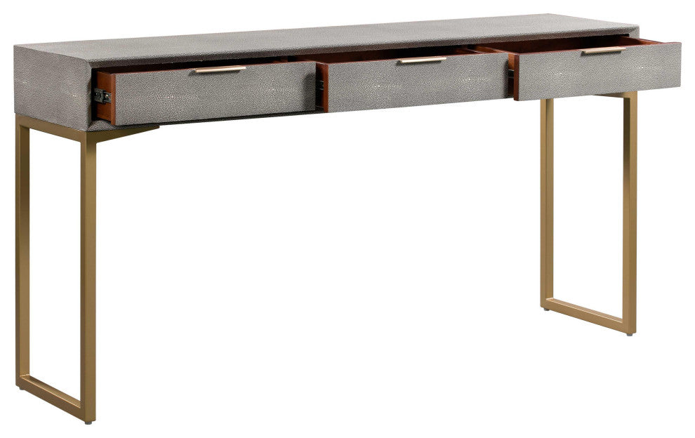 TOV Furniture Pesce Shagreen Console Table