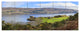 Lago Ness and Urquhart Castle, Landscape Canvas Art Print, 70"x28", 6 Panels