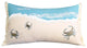 Crab with Waves Indoor Cotton Lumbar Throw Pillow