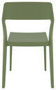 Snow Dining Chair Olive Green, Set of 2