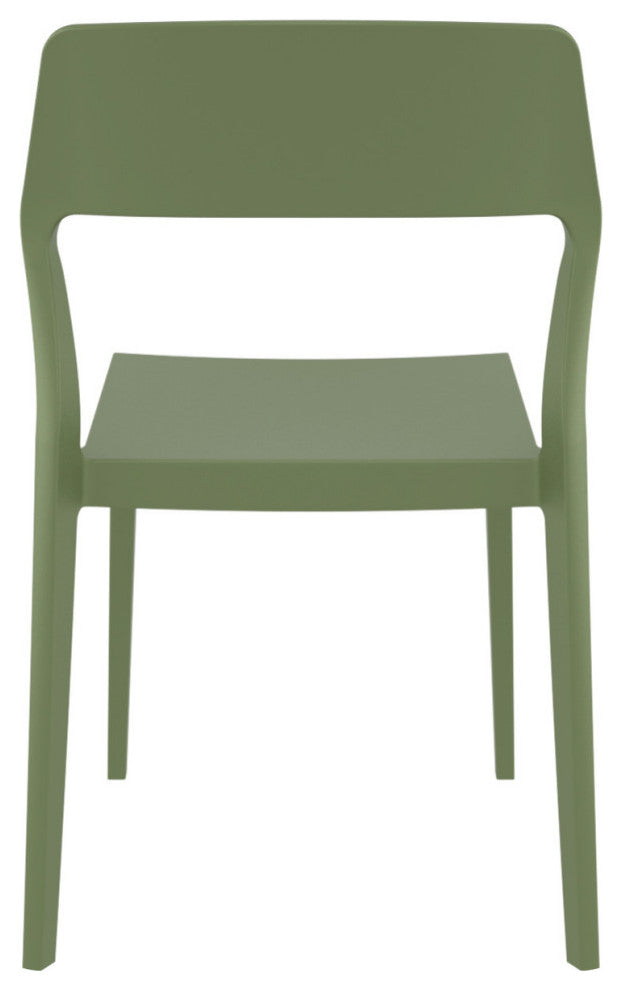 Snow Dining Chair Olive Green, Set of 2
