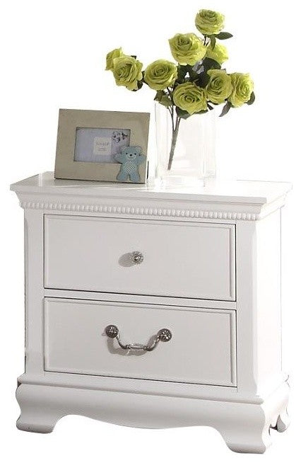 5-Piece Libby Girls Cottage Full Bed, Dresser, Mirror, 2 Nightstand, White