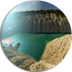 Chalk Quarry In Belarus Panorama, Landscape Round Metal Wall Art, 11"