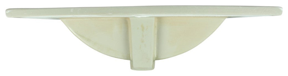 Square Bathroom Drop-in Sink Self-Rimming 24" White Porcelain Set of 2