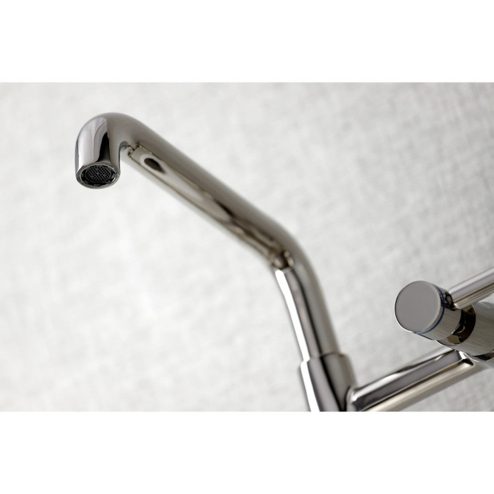 KS823PN Concord Two-Handle Wall-Mount Kitchen Faucet, Polished Nickel
