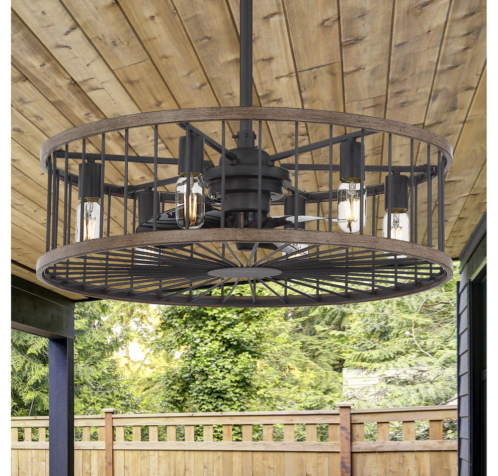 Kona 6-Light Fan D'lier