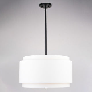 Burnaby 20.5" 4 Light Pendant Black
