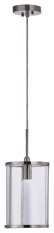 Lazzur Baise 1 Light 7" Satin Nickel Pendant