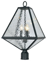 Crystorama Lighting Group GLA-9709-WT Glacier 3 Light 21" Tall - Black Charcoal