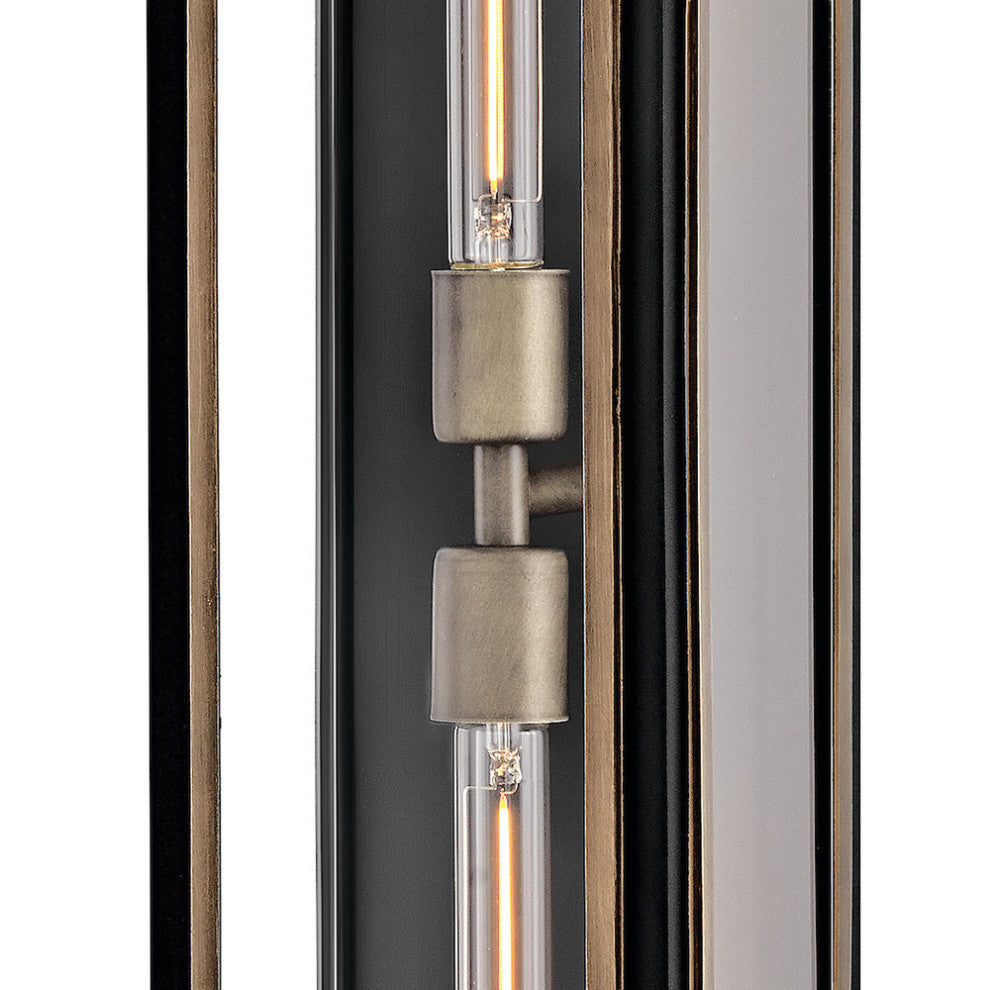 Hinkley Shaw Large Wall Mount Lantern, Black