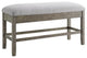 Steve Silver Grayson Gray Driftwood Storage Counter Bench