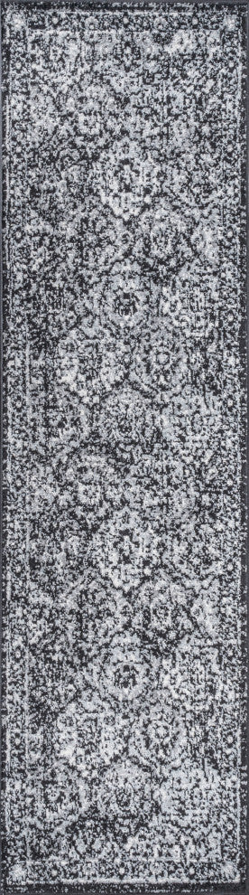 Modern Persian Boho Vintage Trellis 2 ft. x 8 ft. Runner Rug, 2 X 8