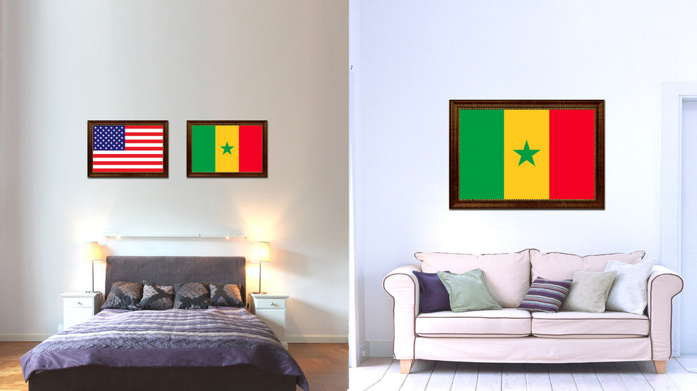 Senegal Country Flag Canvas Print, 21"x30"