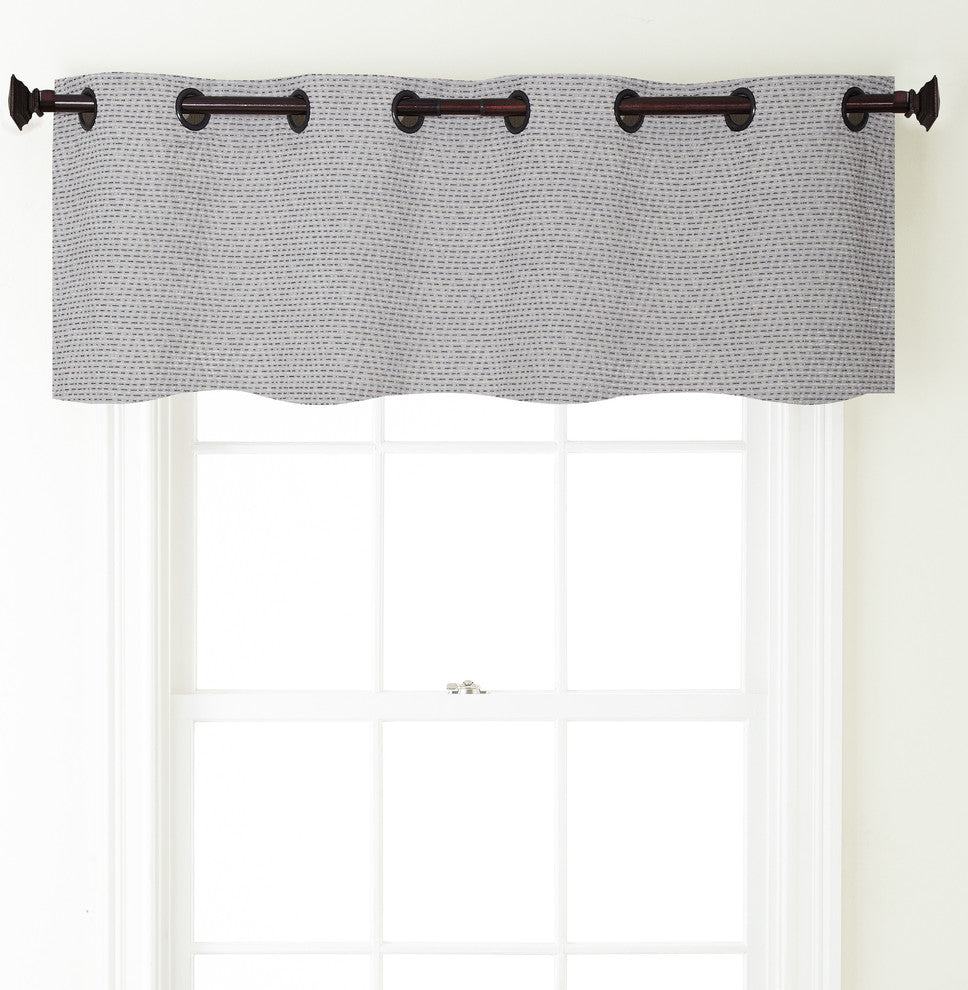 Fuller Grommet Top Curtain Valance, Anthracite, 54"x18"
