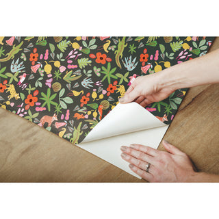 Holalola Selva Peel and Stick Wallpaper, Black