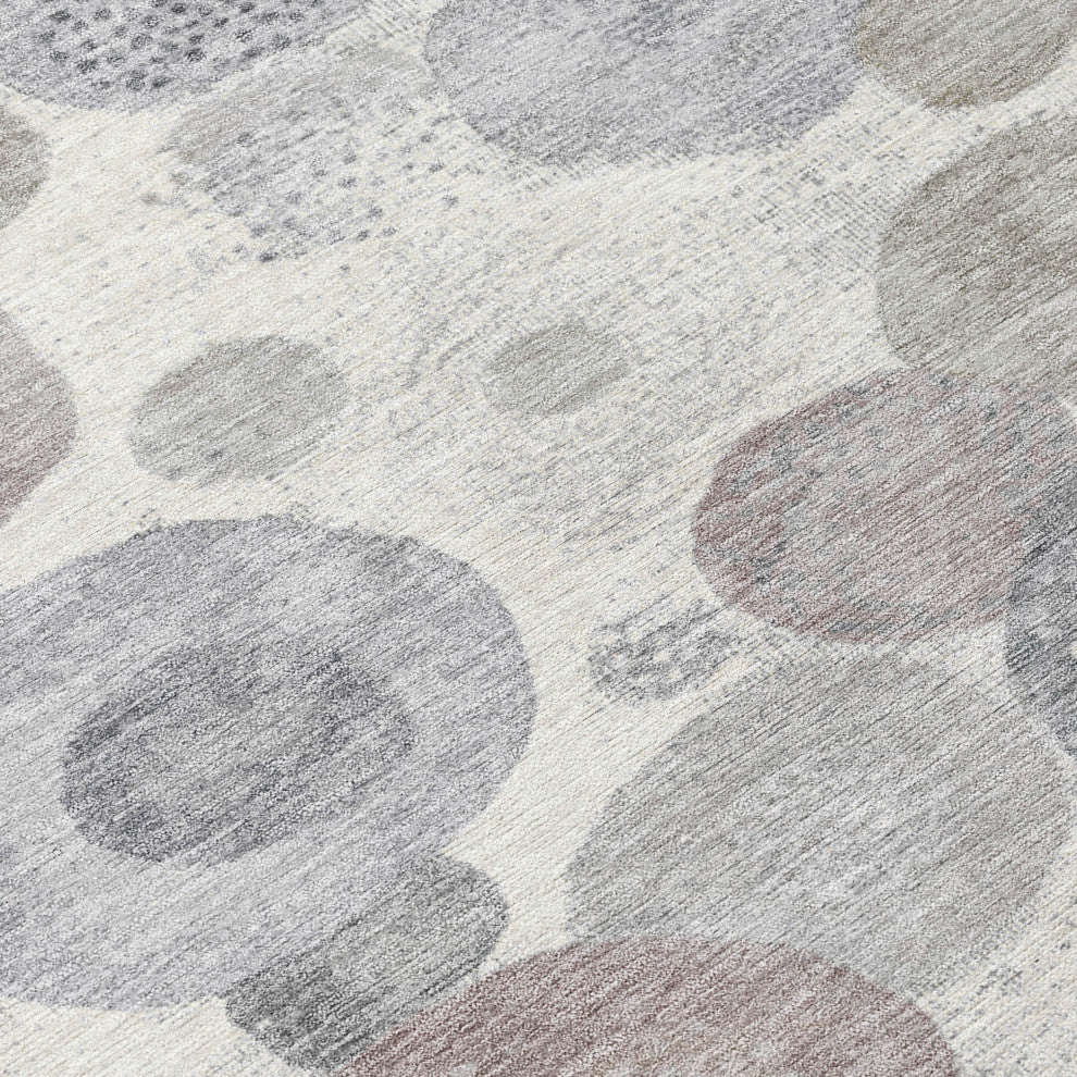 Machine Washable Indoor/Outdoor Chantille ACN1896 Ivory 10' x 14' Rug