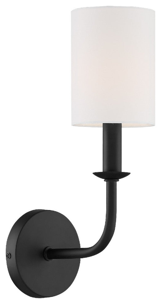 Bailey 1 Light Matte Black Wall Mount