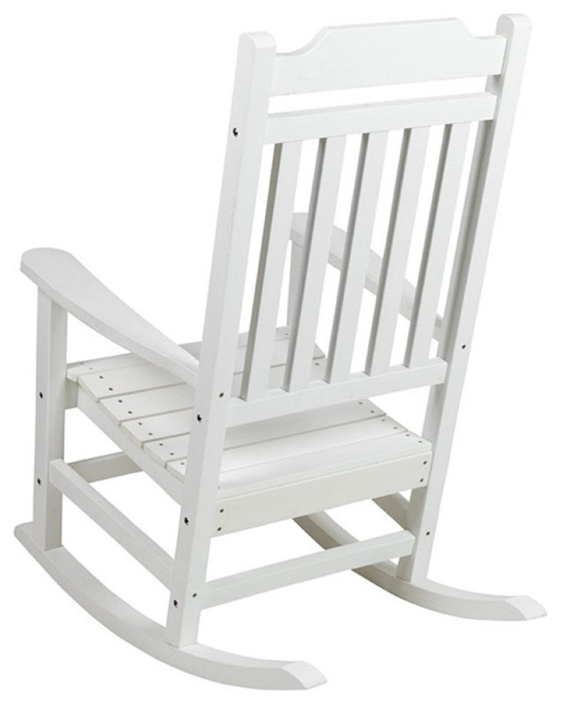Winston All-Weather Poly Resin Rocking Chair in White