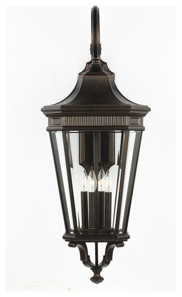 4-Light Wall Lantern, Grecian Bronze