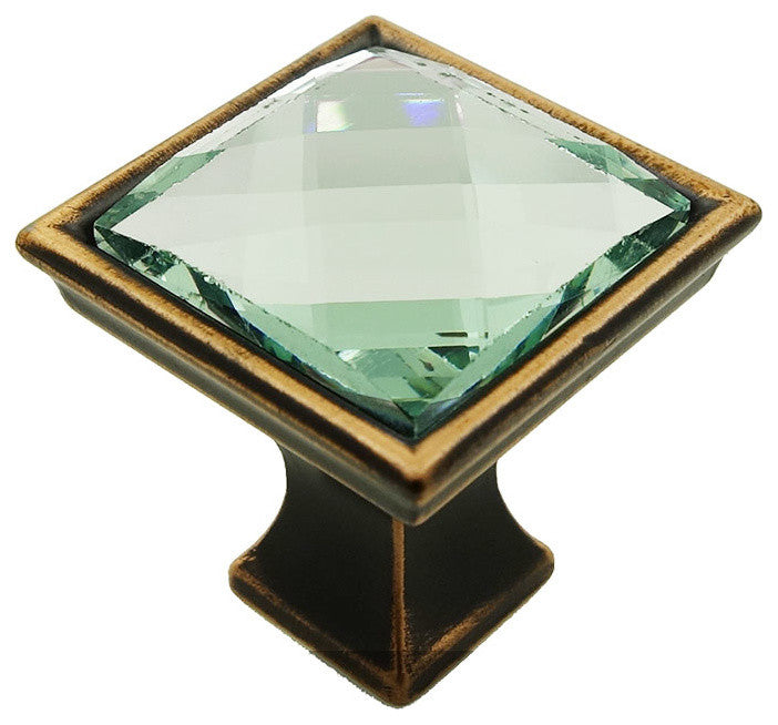 MultiFaceted Silver Snow Oil Rubbed Bronze Madison Classic Knob