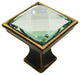 MultiFaceted Silver Snow Oil Rubbed Bronze Madison Classic Knob