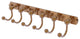 Prestige Skyline 6 Position Tie and Belt Rack, Brushed Bronze