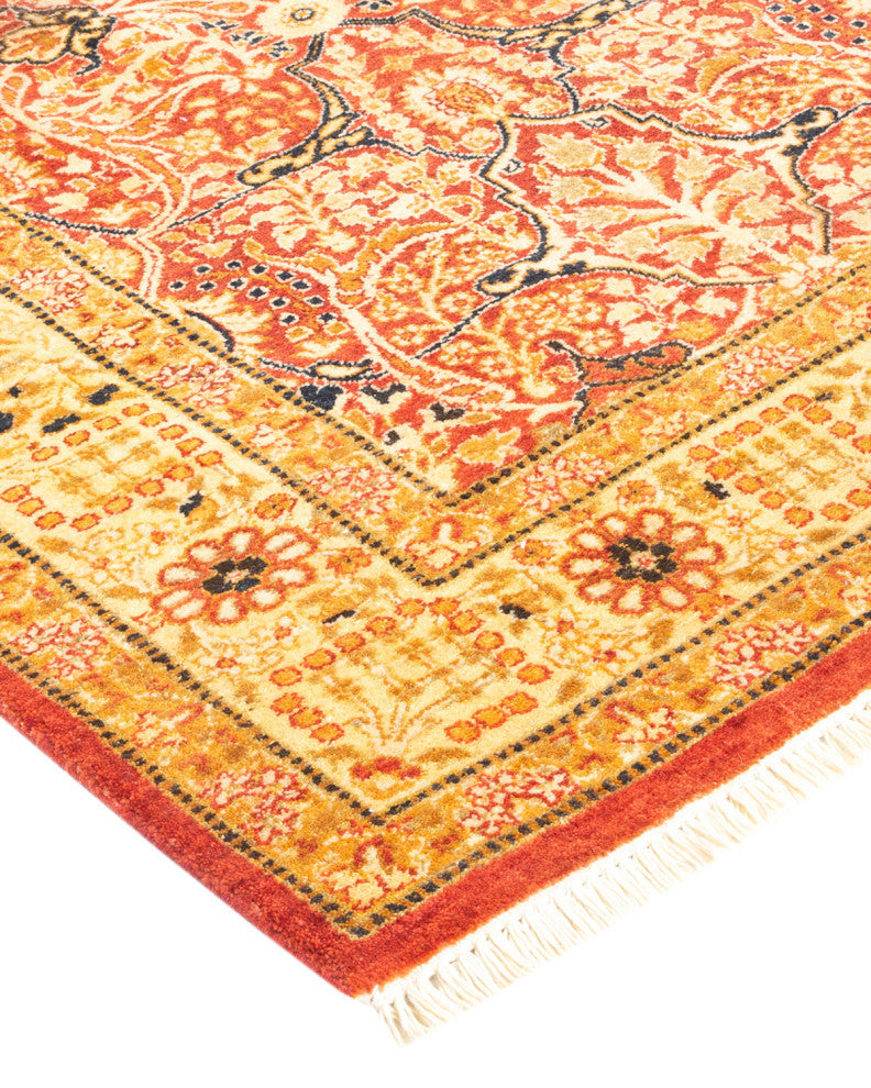 Mogul, One-of-a-Kind Hand-Knotted Area Rug Orange, 2'8"x12'6"