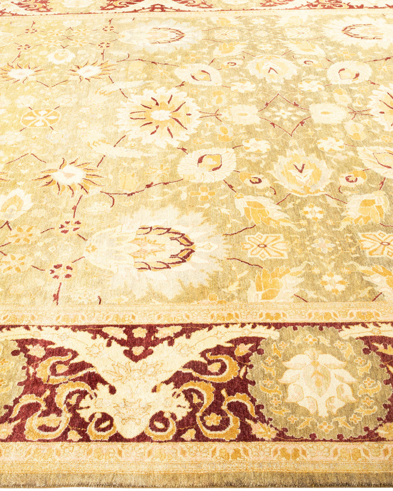 Mogul, One-of-a-Kind Hand-Knotted Area Rug Green, 8' 0" x 10' 4"