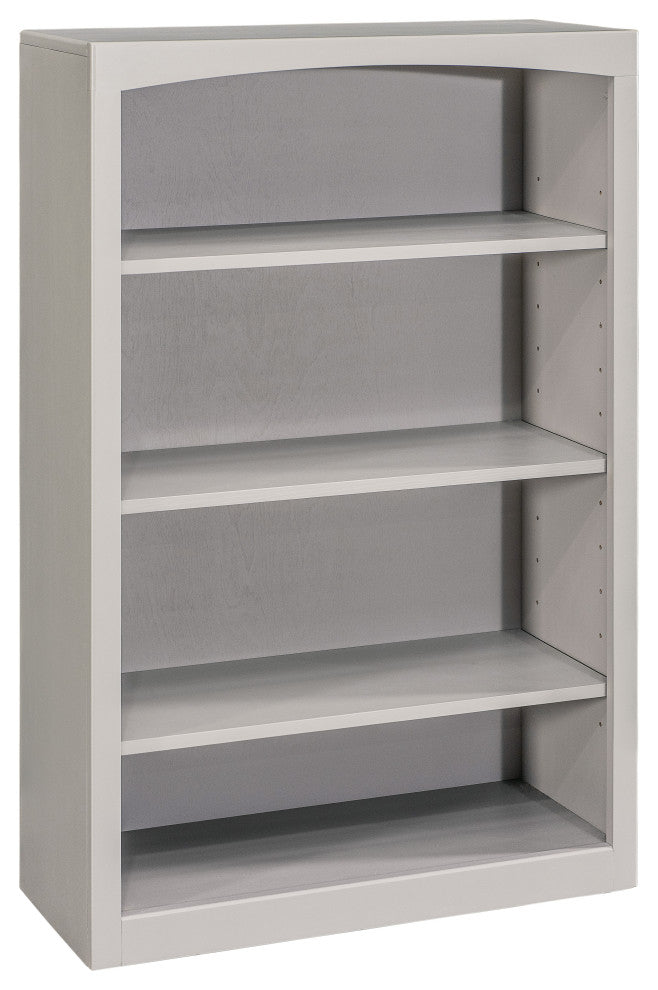 Solid Wood Bookcase, 48"x30", Storm Gray