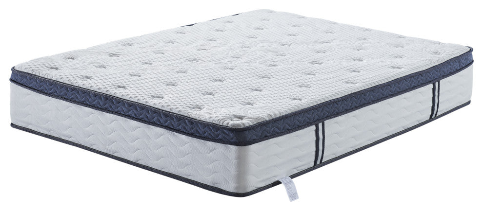 Comfortable 12" Plush Memory Foam Euro Top Hybrid Quilted-Top Mattress, Full