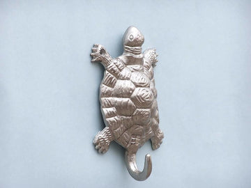 Brushed Nickel Turtle Hook 6"