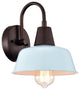 Ironclad Industrial 1 Light Oil Rubbed Bronze Indoor Wall Sconce 9" Wide