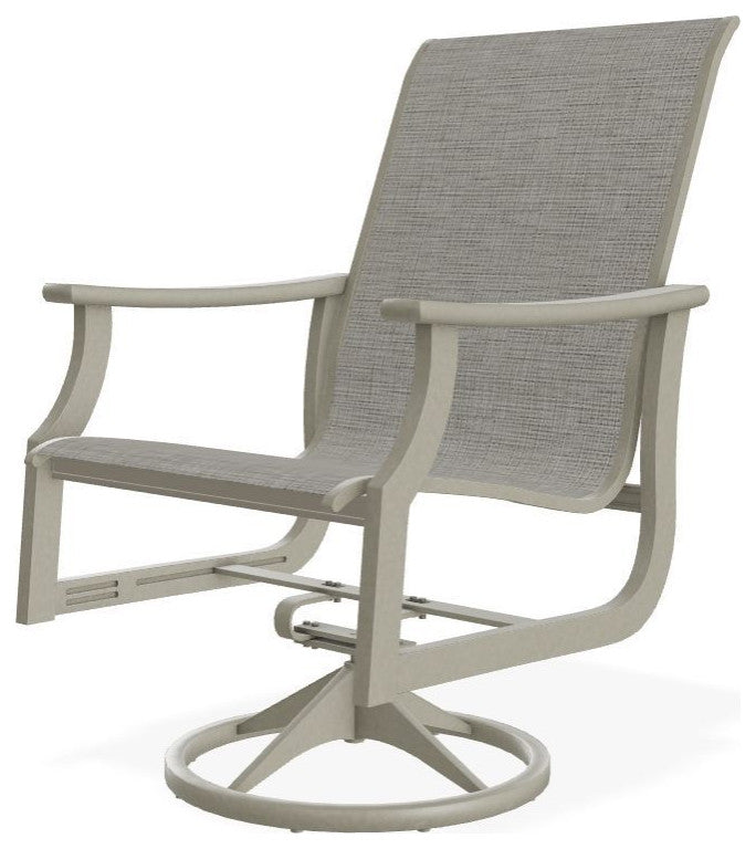 St. Catherine Sling Outdoor Swivel Rocker, Burke/Storm