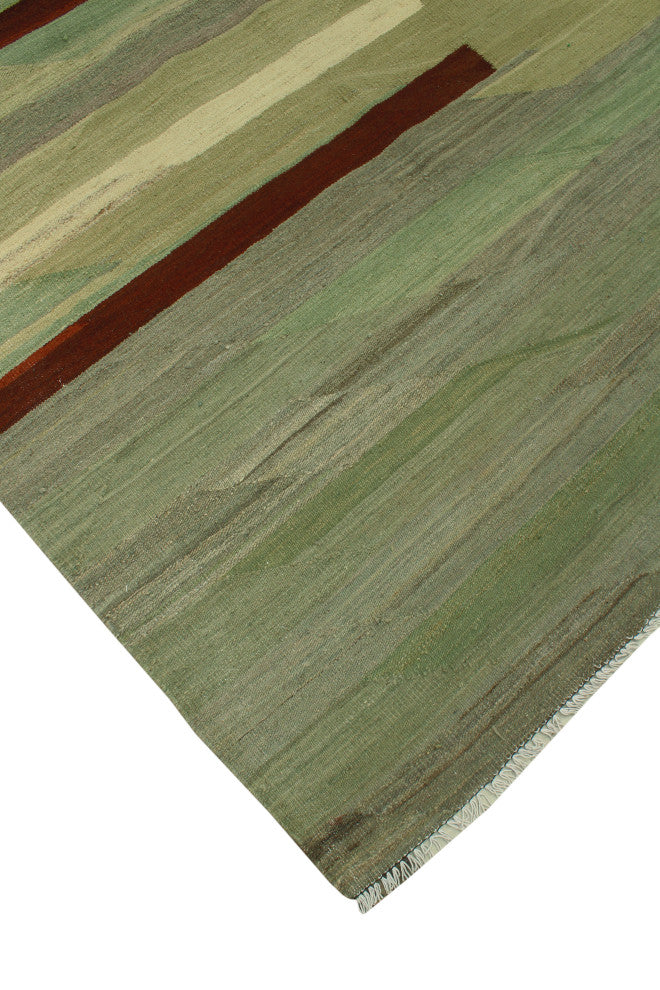 Winchester Kilim Aethelst Green Rug