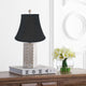 Bell Lamp Shade, 5x9x7", Black, Set of 2