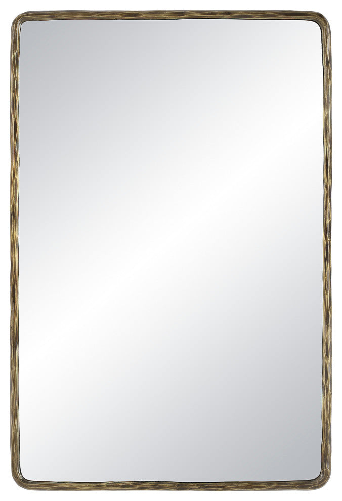 Ivory 36" Tall Rectangle Wall Mirror, Yellow