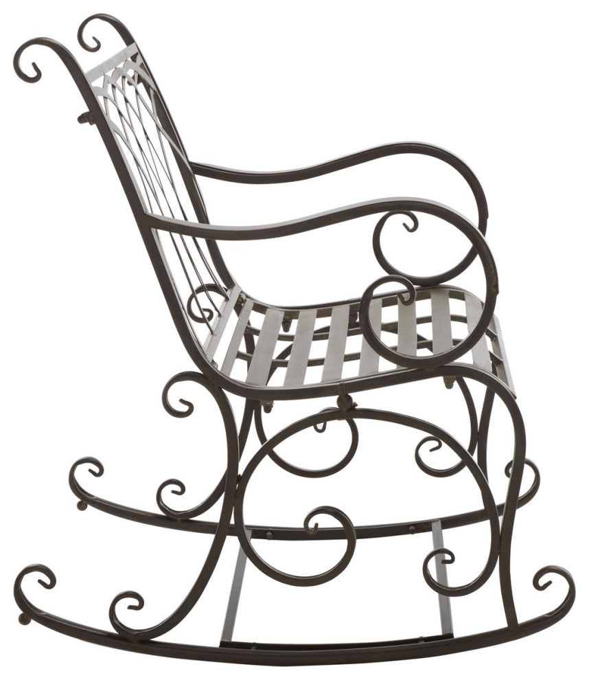 Safavieh Medrano Rocking Chair, Rustic Brown