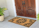 A1HC Natural Coir Flock Door Mat for Front Door, 36x72, Durable Entrance Doormat