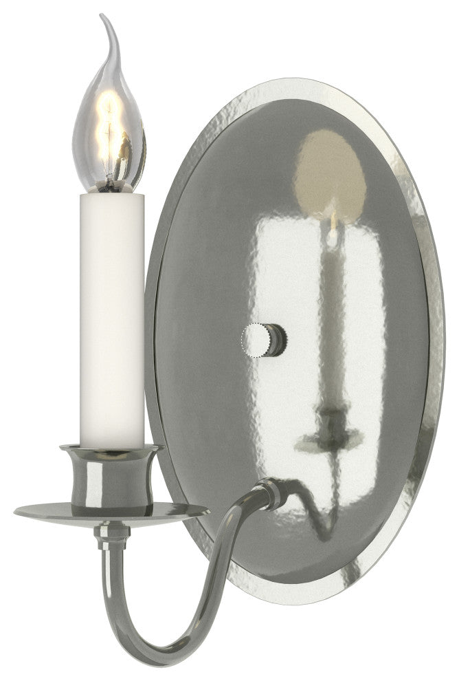 Simple Lines  Sconce, Sterling Finish
