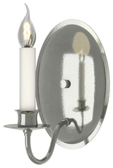 Simple Lines  Sconce, Sterling Finish