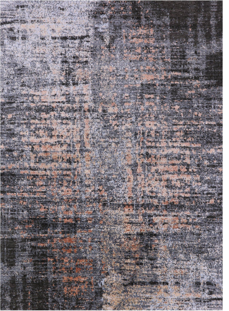 8' 11" X 12' 1" Handmade Modern Wool and Silk Rug Q6830