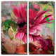 Painted Petals LXIV 2-Piece Canvas Art Set, 24"x12"