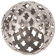 Metal, 6" Cut-Out Orb, Silver