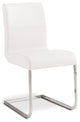 Casabianca Home Stella Italian Leather Dining Chair, White